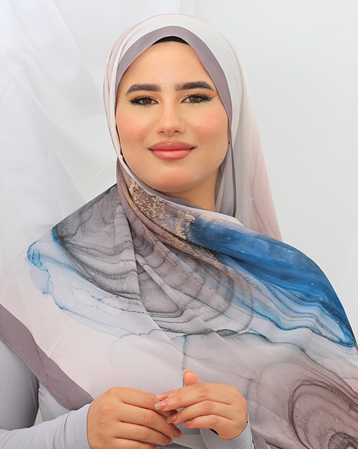 FOULARD CRÈPE IMPRIMÉ