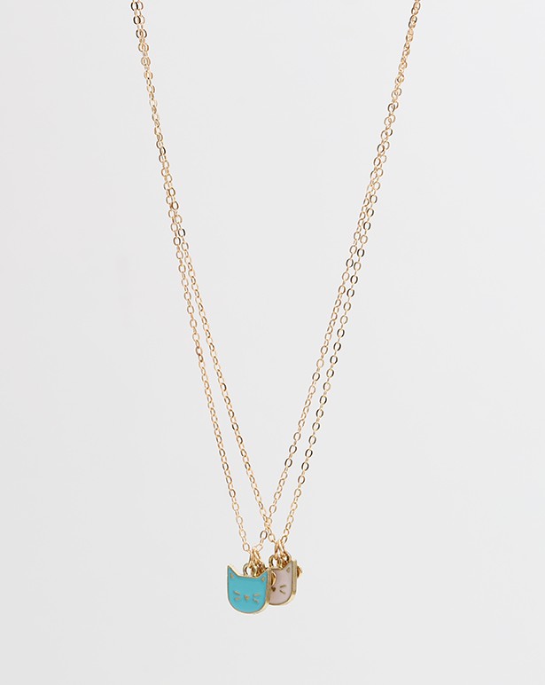 LOT COLLIER FILLETTE*2