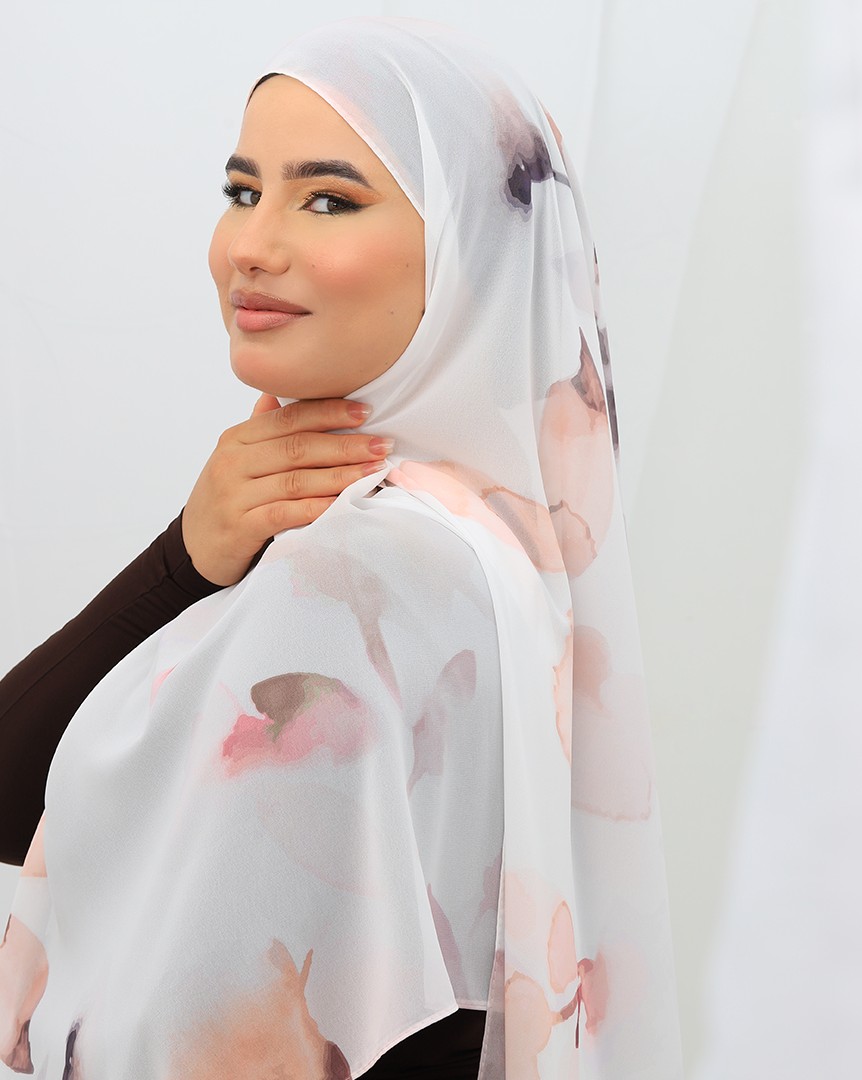 FOULARD CRÈPE IMPRIMÉ