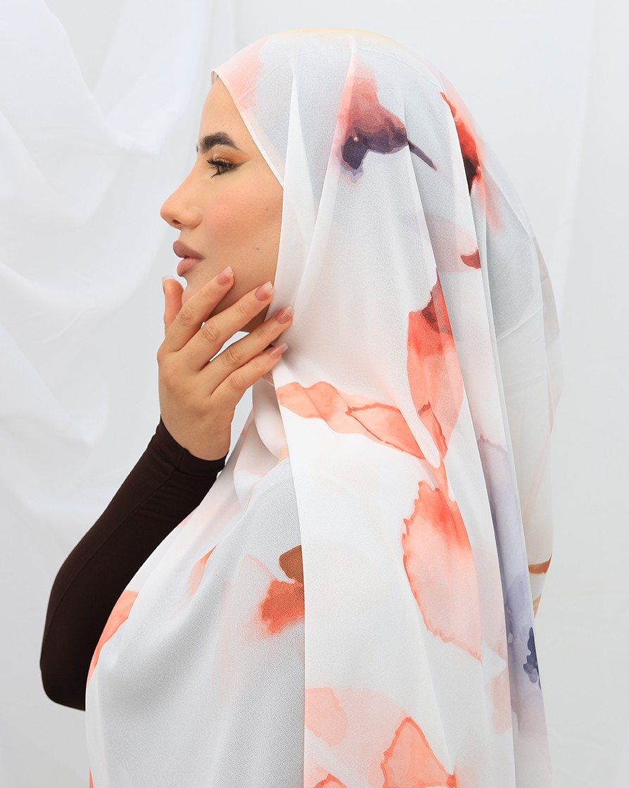 FOULARD CRÈPE IMPRIMÉ
