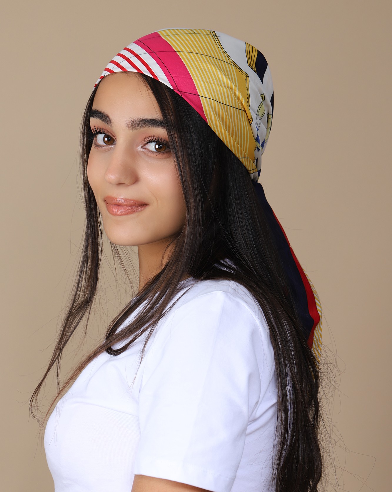 Foulard carré imprimé