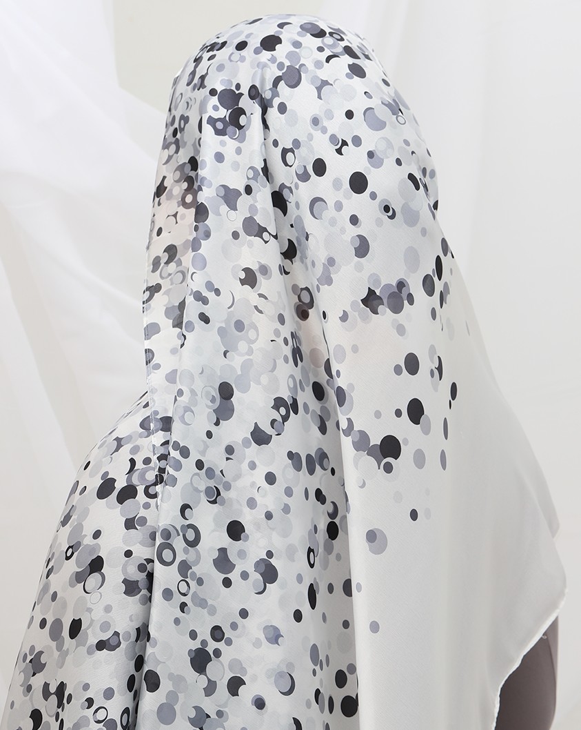 FOULARD SATINÉ IMPRIMÉ