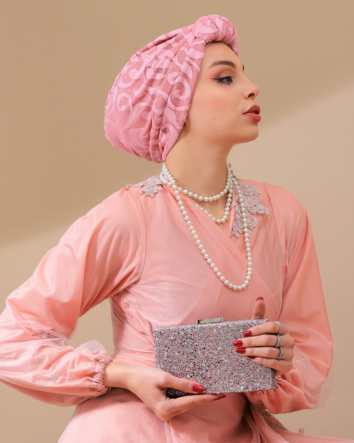 TURBAN DENTELLE