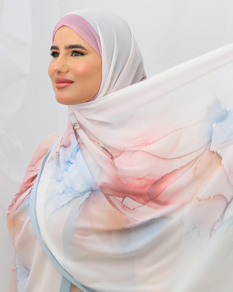 FOULARD CRÈPE IMPRIMÉ