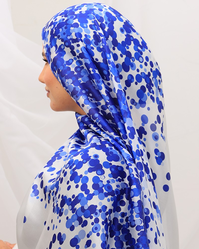 FOULARD SATINÉ IMPRIMÉ