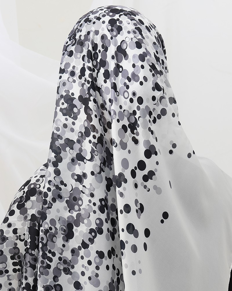 FOULARD SATINÉ IMPRIMÉ