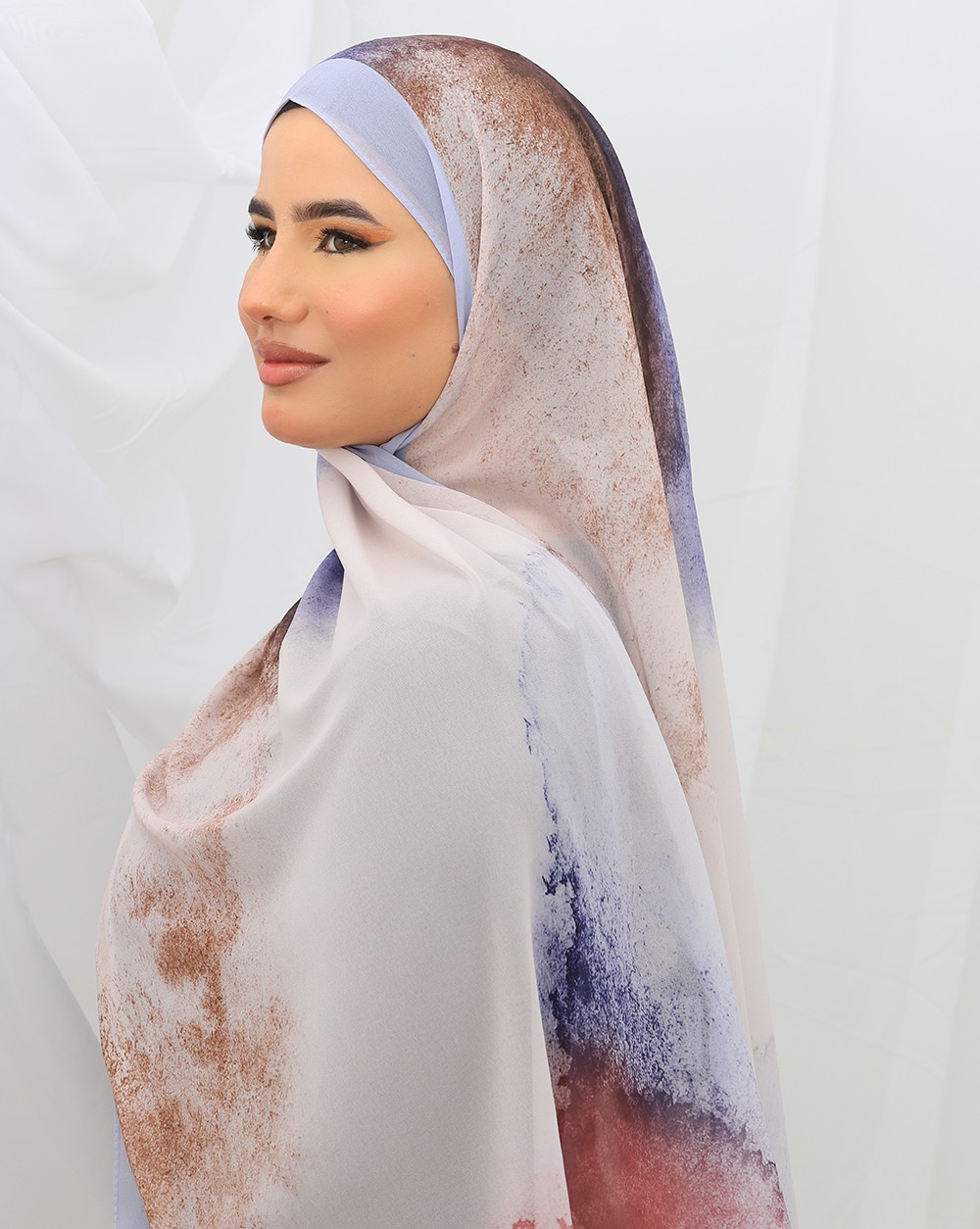 FOULARD CRÈPE IMPRIMÉ