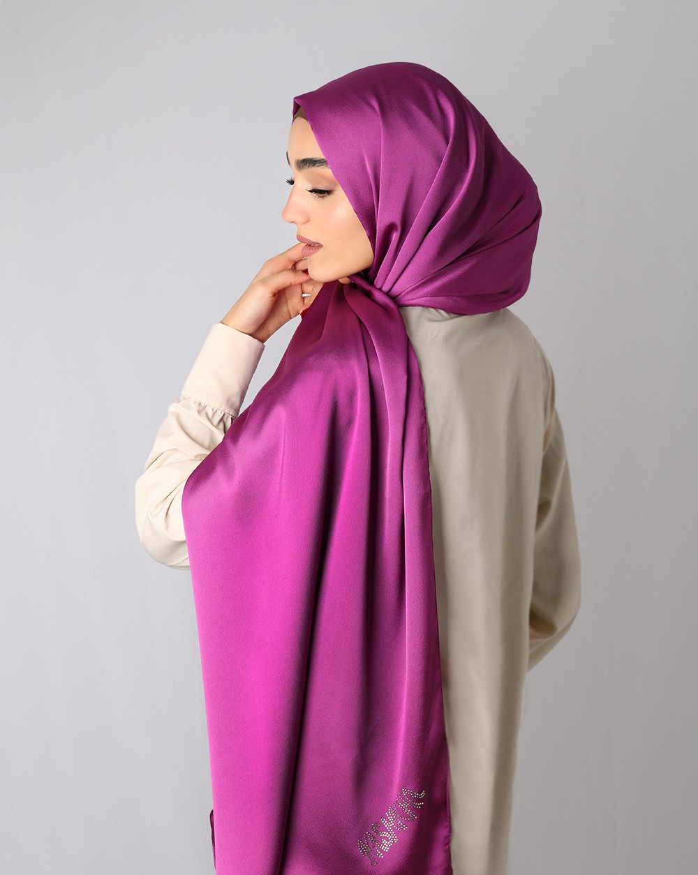 FOULARD SATINÉ KASHKHA