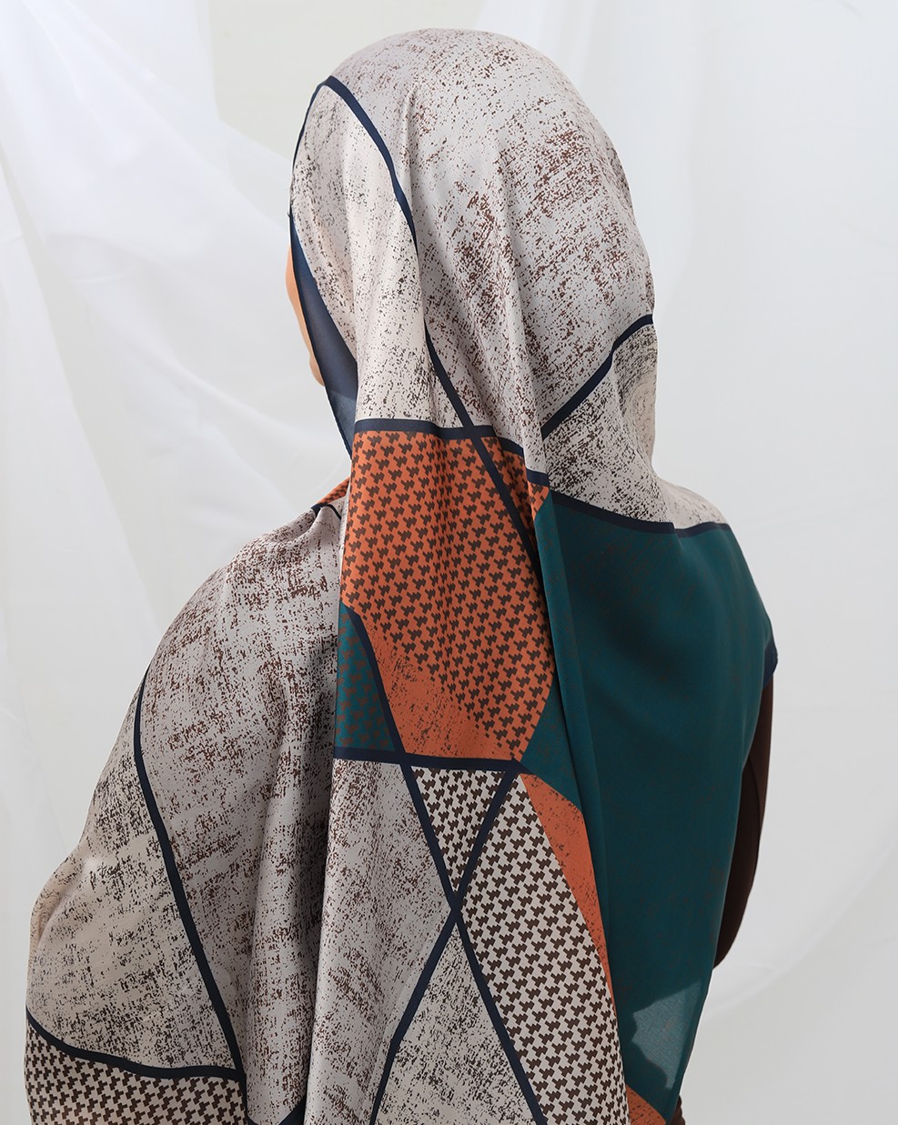 FOULARD SATINÉ IMPRIMÉ