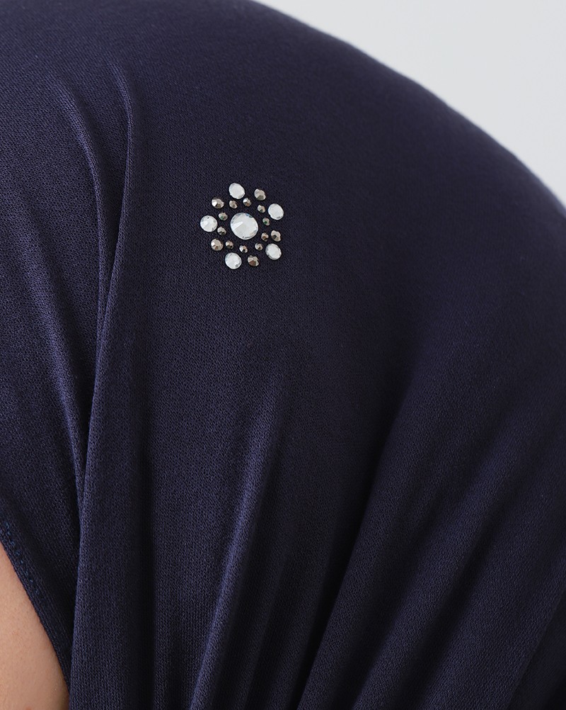FOULARD COTON MOTIF SWAROVSKI
