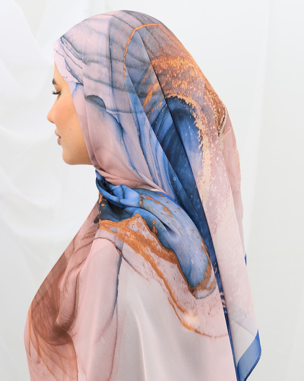 FOULARD CRÈPE IMPRIMÉ