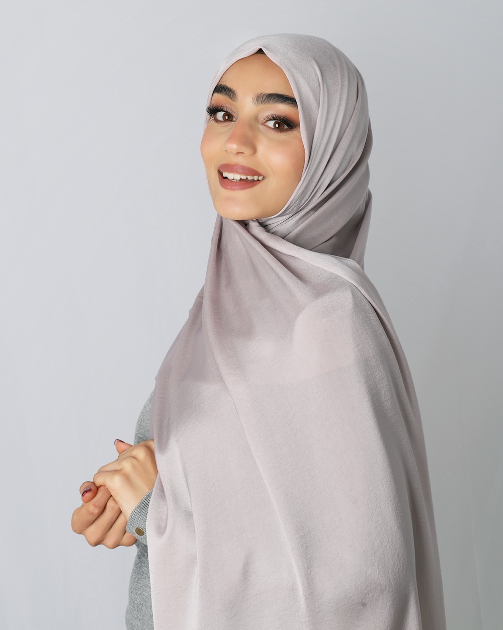 FOULARD SATINÉ UNI